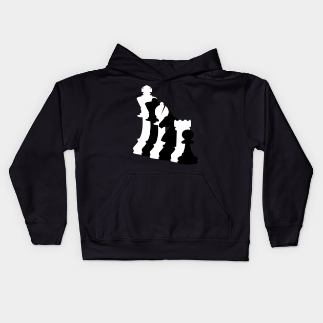 Chess Game Kids Hoodie by Saulene